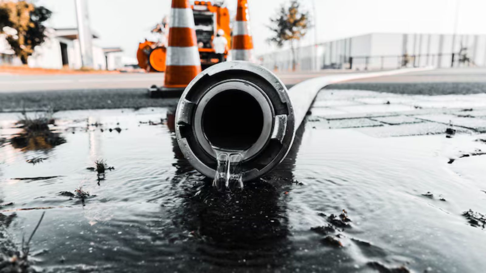 Sewer camera equipment used to inspect a sewer line